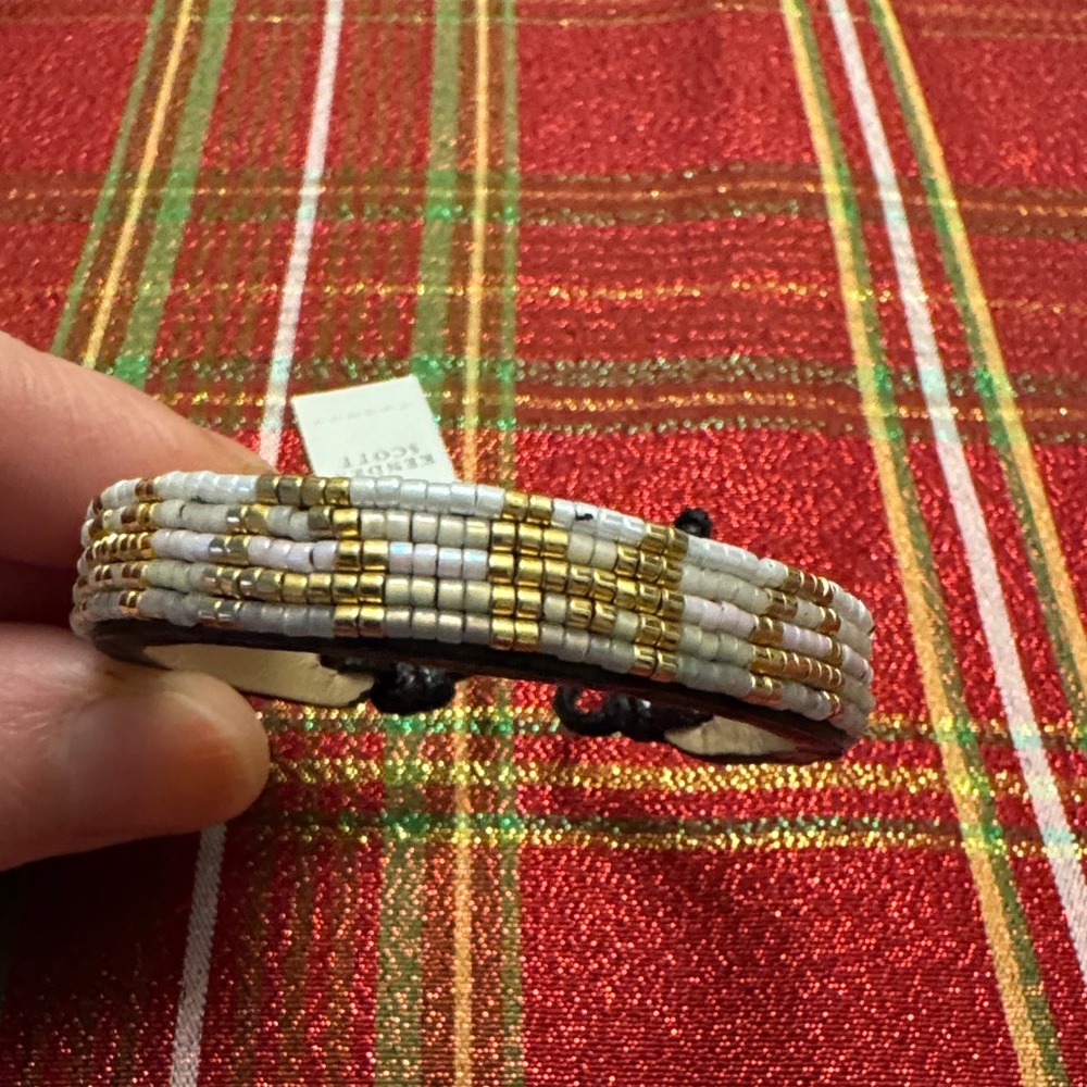 Kendra Scott Gold and White Adjustable Bracelet